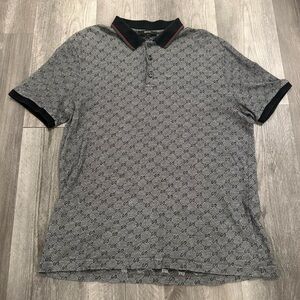 Vintage 90s Gucci GG Monogram Men’s Polo Slim-Fit Size Large
